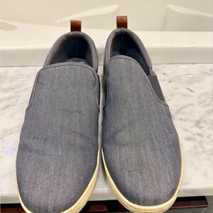 Steve Madden Men's Denim Gray Slip-On Loafers Size 14